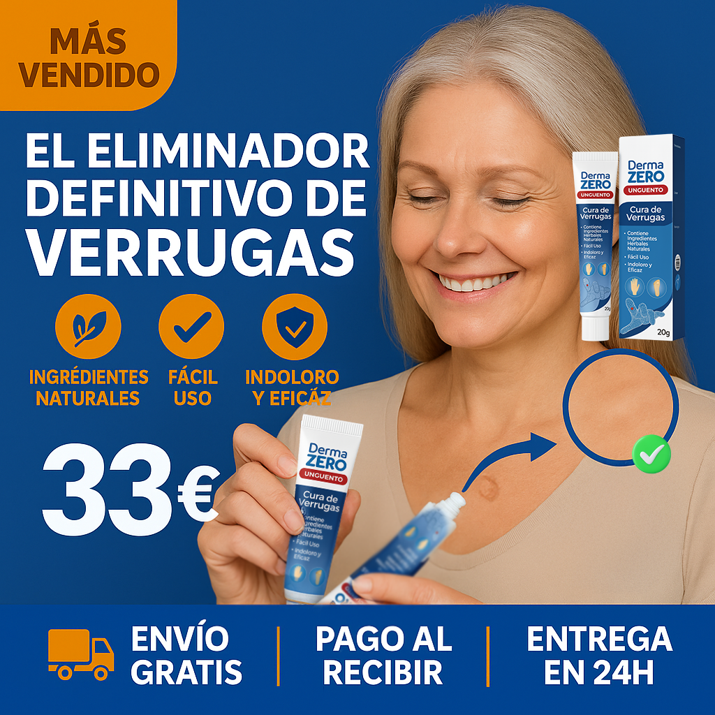 El Eliminador Definitivo de Verrugas - DermaZero + 1 GRATIS (TESTE)