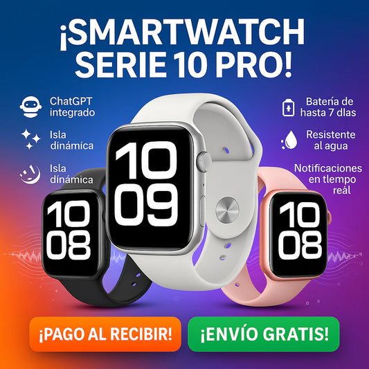 ⌚️ AirWatch Series 10 PRO + Caja y Cargador por Inducción + REGALO EXCLUSIVO ¡SOLO HOY! 🔥