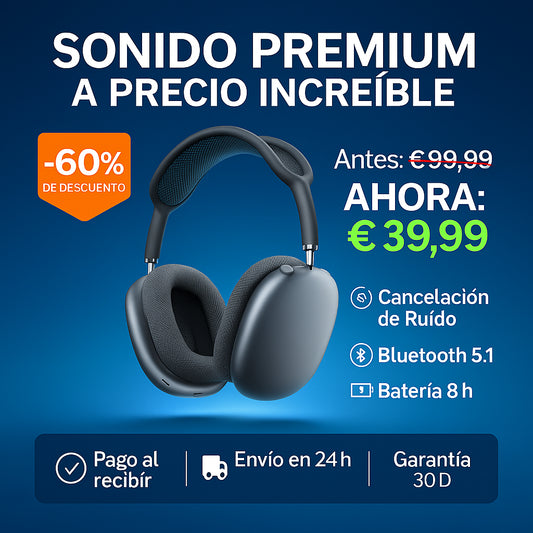 🎧 AURIMAX PRO™ – EL SONIDO PREMIUM QUE CAMBIA TU DÍA, ¡CONECTA Y DISFRUTA YA CON 60% OFF!