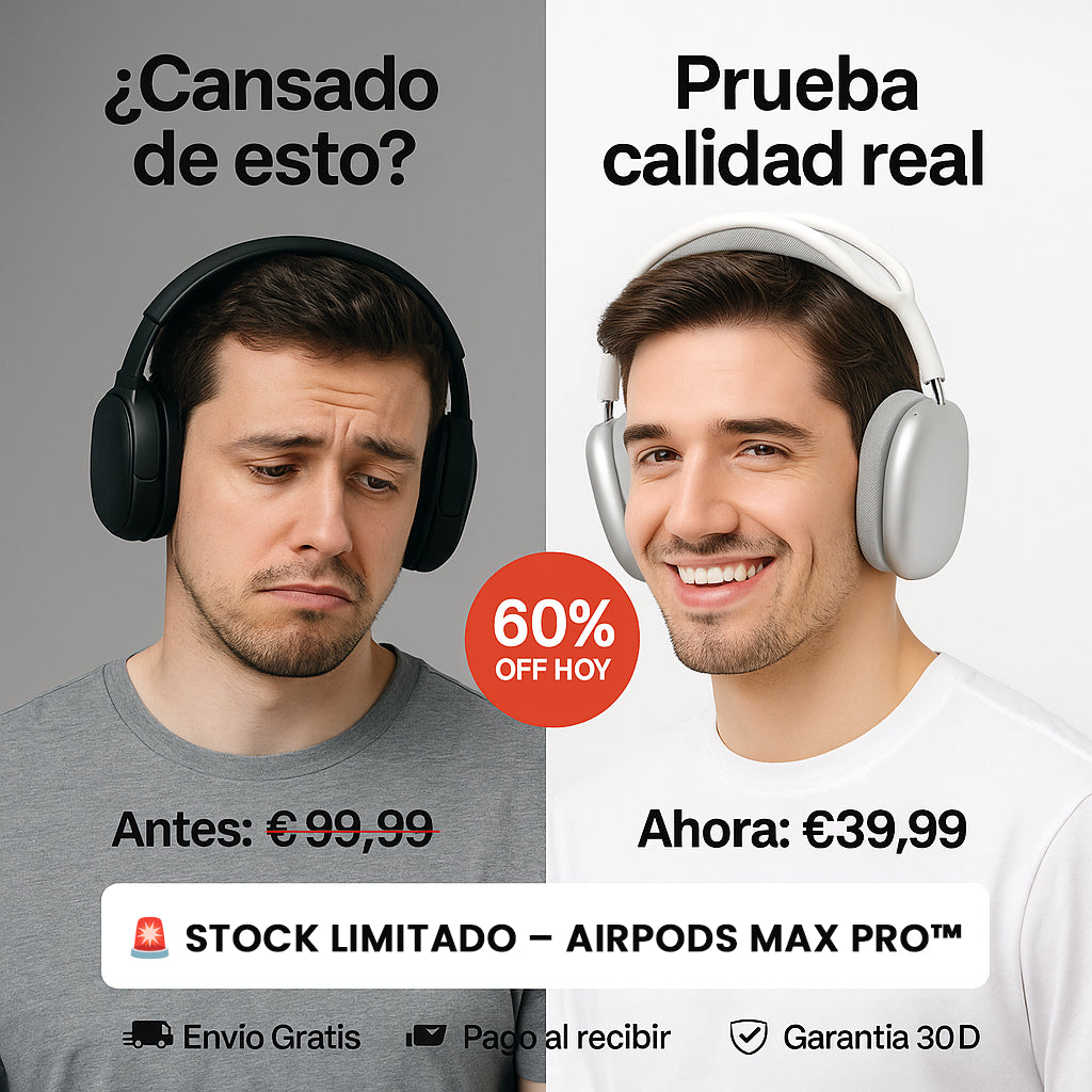 🎧 AURIMAX PRO™ – EL SONIDO PREMIUM QUE CAMBIA TU DÍA, ¡CONECTA Y DISFRUTA YA CON 60% OFF!