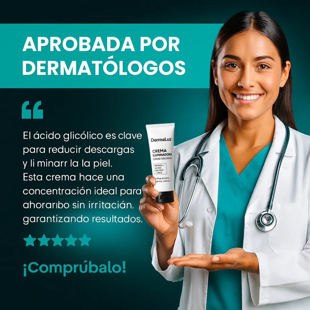 ¡Adiós Manchas Oscuras! DermaLuz aclara visiblemente tu piel desde la primera semana.