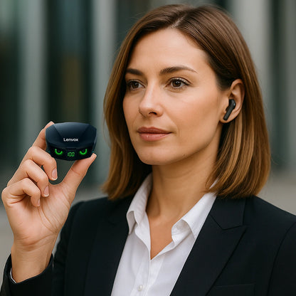 Auriculares Inalámbricos Lenvox GM2 Pro con Pantalla LED + 1 año de Spotify Premium Gratis