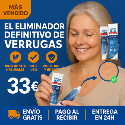 El Eliminador Definitivo de Verrugas - DermaZero + 1 GRATIS (TESTE)
