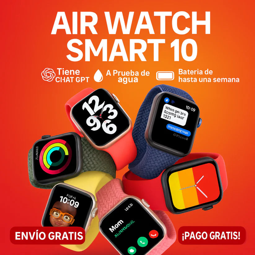 ⌚️ AirWatch Series 10 PRO + Caja y Cargador por Inducción + REGALO EXCLUSIVO ¡SOLO HOY! 🔥