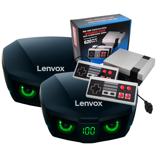 2 Unidades Lenvox + Consola Retro 620 Juegos