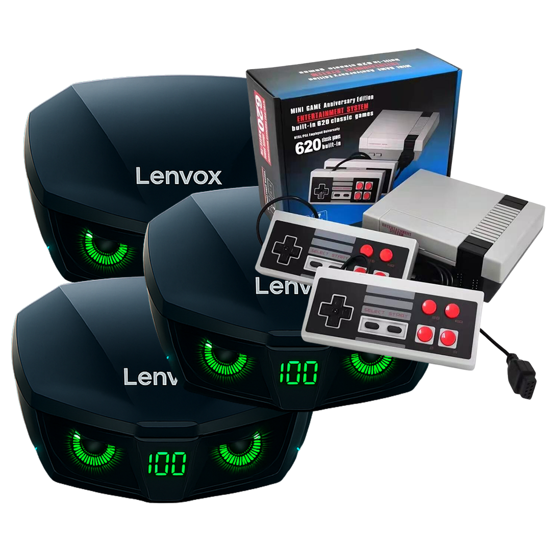 3 Unidades Lenvox + Consola Retro 620 juegos
