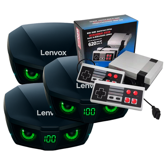 3 Unidades Lenvox + Consola Retro 620 juegos