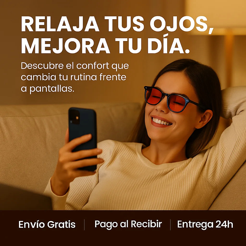 Las gafas que transforman tu día en minutos: eliminan el cansancio visual, alivian el dolor de cabeza y recuperan tu sueño